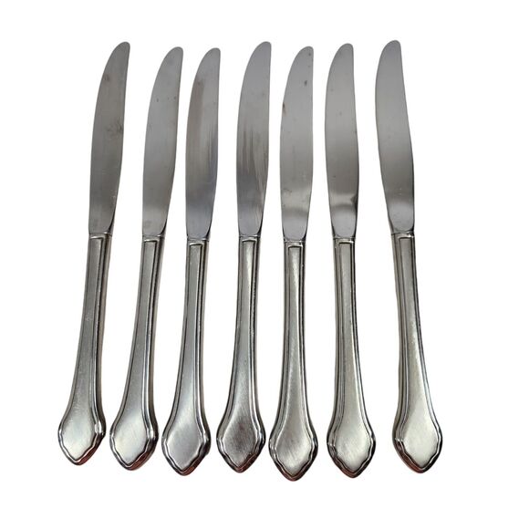 Oneida Other - WM A ROGER' ONEIDA Ltd. SUMMER MIST AUTUMN GLOW DELUXE STAINLESS KNIVES SET OF 7
